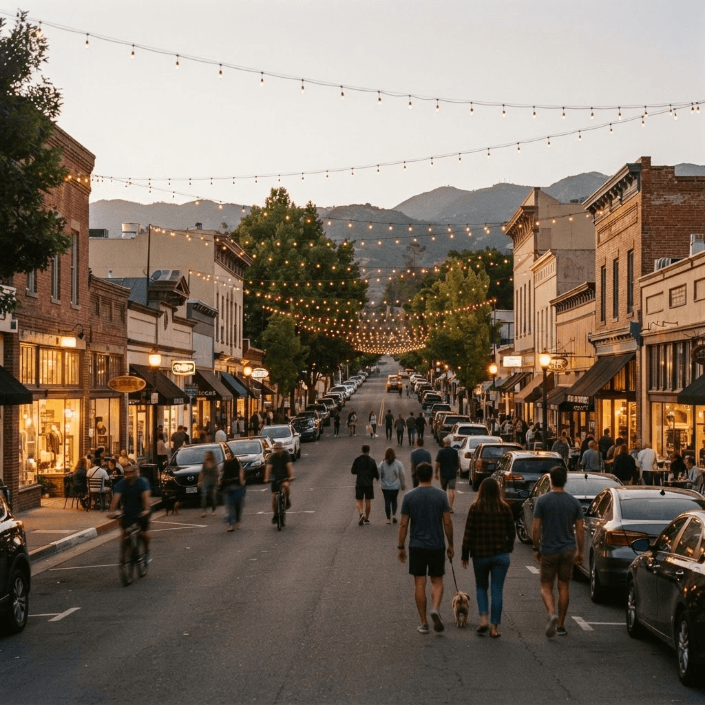 Main Street in a West Contra Costa community that Measure V supports
